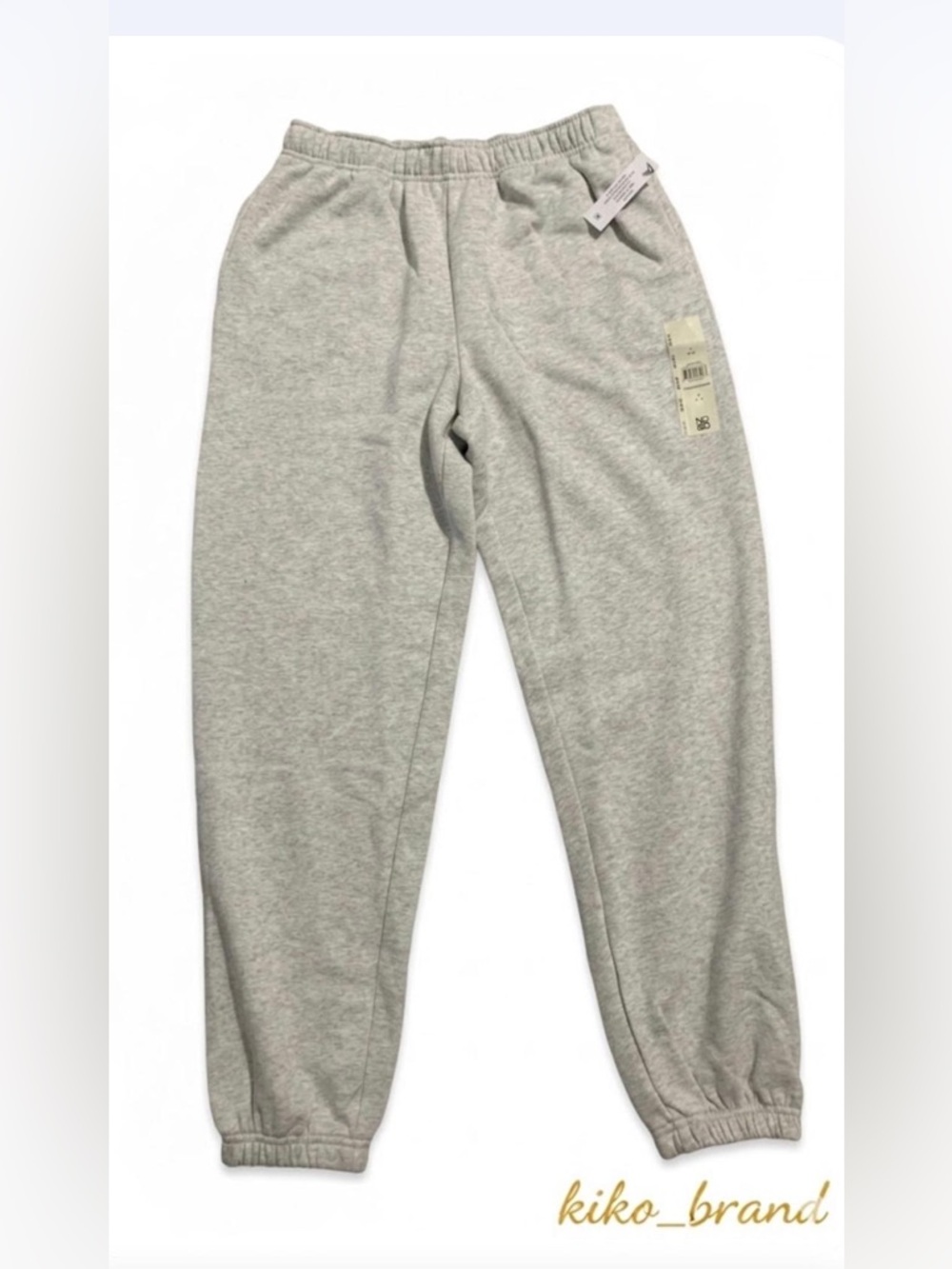 Kids , Women Heather Gray Elastic Waist Jogger Pants